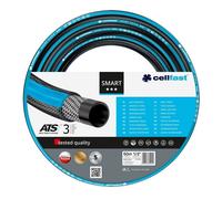 Cellfast Tuyau d'arrosage Smart 3 couches flexible 1/2 pouces 50 m résistant aux UV Noir/Bleu