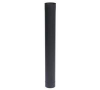 Tuyau rigide émaillé noir mat TEN - 100cm - Diamètre 180mm - Combustible bois
