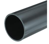 Tuyau rond en PVC, diamètre intérieur de 81,4 mm, diamètre extérieur de 90 mm, longueur de 20 cm, couleur gris foncé, très résistant