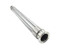 Tuyau sanitaire ondulé en acier inoxydable 1.5 à charge rapide, 1.5 "OD50.5mm (19mm/25mm/32mm/38mm), tuyau ondulé en métal tressé for brassage à domicile, 304(38mm x ferrule 50.5,1000mm)