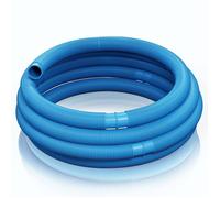 Tuyau solaire flottant piscine bleu 6 m Ø32 mm - polyéthylène ondulé 165 g/m - sections 1,5 m