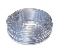 TUYAU SOUPLE CRISTAL TRANSPARENT PVC Ø 6 MM POUR USAGES DIVERS - 50 M