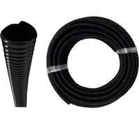 Tuyau spiralé, tuyau de refoulement, tuyau d'aspiration, Ø 19 mm, noir, 30 m, tuyau de piscine