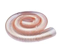 Tuyau transparent en polyuréthane, Extraction de vapeur fil d'acier en spirale d'identification du tuyau 1m 20-43mm conduit polyuréthane(Inner Diameter 43MM)