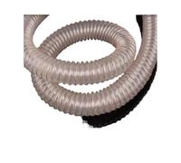 Tuyau transparent en polyuréthane, Tuyau de conduit flexible renforcé en spirale, collecteur poussière transparent PU, plusieurs tailles(Dia-60mm (2.4 Inch))