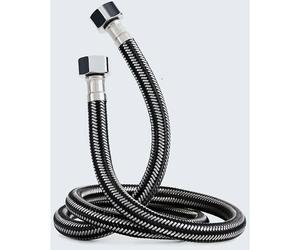 Tuyau tressé acier inoxydable flexible - Entrée eau chaude/froide - 3m G1/2