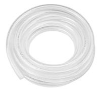 Tuyau tressé en PVC transparent de 19 mm de diamètre intérieur, 3/4", tuyau de 3 m, tuyau renforcé robuste pour une utilisation à haute pression, tuyau flexible pour eau, gaz, huile, qualité