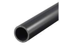 Tuyau tube SOURCING MAP PVC Rigide Rond 21mm ID 25mm OD 500mm Noir Fort Impact pour Eau Artisanat Décoration Câble Manchon 1Pcs