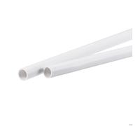 Tuyau Tube SOURCING MAP PVC Rond Rigide Plastique 8mm ID 10mm OD 500mm Blanc pour Eau Tube Artisanats Décoration Gaine Câble 2Pcs