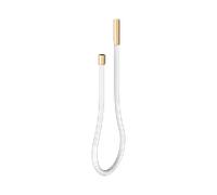 KEUCO Tuyau en fonte, 3/4 pouce, 59996251851, Couleur: laiton brossé / blanc