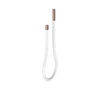 KEUCO Tuyau en fonte, 3/4 pouce, 59996291851, Couleur: Or rose brossé / blanc