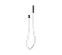 Tuyau en fonte KEUCO Universal 59996351851 1800mm, tuyau blanc , titane noir brossé / blanc