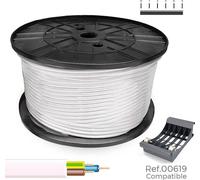 Tuyau Vv-k06/1kv 3g2.5 Blanc Câble Tubulaire 3g2.5mm2 1kv - Sediles