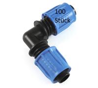Tuyaux gouttières professionnels de 16 mm, avec 100 pièces d'angle à 90°