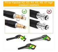 Tuyaux remplacement 10m pour Karcher K2-K7, raccords rapides haute pression, diamètre standard 6.5mm