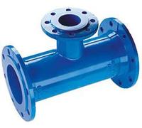 Tuyaux tyroliens TRM-T-Stück, DN 125x80, perçage plat, PN10/16, 1 pièce.