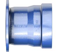 Tuyaux tyroliens TRM-VRS-EU, bleus, DN 200, avec manchon long, bride courbée, PN 10, 1 pièce.
