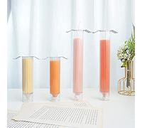 Tuzsocr Moulle Bougie Plastique, Moule Bougie Cylindrique, Moule à Bougies Pilier DIY en forme de Bougie 3D, pour bougies d'église, Noël, dîner, Saint-Valentin, décoration de la maison (L-3,5 x 15 cm)