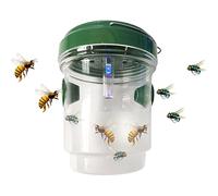 Tuzsocr Piège à Mouche, Guêpes et Moustiques,Tueur d'abeille À LED À Énergie Solaire avec Suspension,Attrape Anti-Insectes,Réutilisable Pièges à Insectes,pour Jardin Intérieur et Extérieur (Vert)