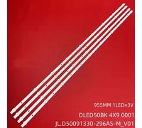 TV Lampes Matrix LED Rétro-Éclairage Bandes 9 lampe pour PPTV PTV-50VU4 50C4 JL.D50091330-296AS-M_V01 DLED50BK 4X9 0001 ""Nipseyteko