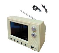 TV Rétro,Petit écran 720P Mémoire 8 Go Décoration intérieure,TV Vintage de Poche Maison de | pour Cuisine Salon Chambre Bureau dortoir Couloir entrée Bureau étagère