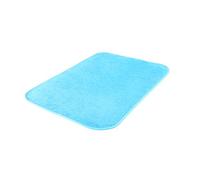 TV Top Ventes 01909 Tapis de Bain en Microfibre Bleu