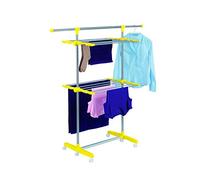 TV Top Ventes 09492 Etendoir à Linge 2 en 1 Métal/ABS/PP/TPR Multicolore 130 x 56 x 143 cm