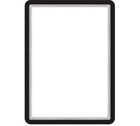 TVIEW BY TARIFOLD Sachet de 2 Pochettes Magneto cadre noir A4 dos magnétique 24,2 x 32,9 x 0,02 cm