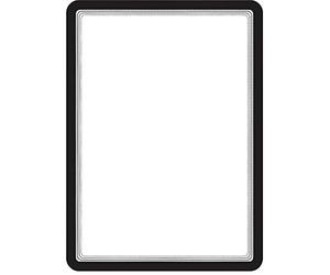 TVIEW BY TARIFOLD Sachet de 2 Pochettes Magneto cadre noir A4 dos magnétique 24,2 x 32,9 x 0,02 cm