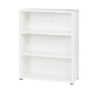 TVILUM Soho Basse Large 2-Shelf Bibliothèque, Blanc