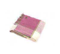 Tweedmill Textiles Lifestyle Block Plaid en pure laine vierge Pomme/framboise