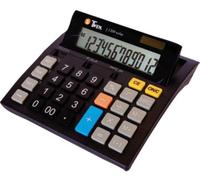 Twen J 1200 Calculatrice de bureau noir Ecran: 12 solaire, à pile(s) (l x H x P) 141 x 25 x 151 mm