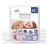 Twillie - Protège Matelas 70 x 140 cm Imperméable et Respirant - Alèse Qualité Supérieure Certifié Oeko-TEX® - Aegis® - Hypoallergénique - Anti Acarien, Bactérien,- Housse Matelas 100% Polycoton