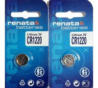 Twin Pack - 2 X Renata Cr1220 3V Lithium Coin Cell Batteries by Renata