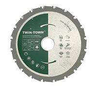 TWIN-TOWN HM Lame de Scie Circulaire TCT Multifonction 190x30mm 20 Dents, Lame Polyvalente en Carbure de Tungstène Idéale pour Bois, Bois avec clous, l'acier, l'aluminium, l'acrylique