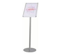 TWINCO Présentoir de brochures H900xl252mm argent avec Klapprahmen DIN A4 Quantité:1