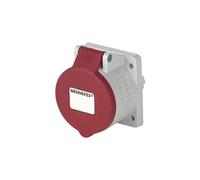 Mennekes Prise murale TwinCONTACT 1797 32A 5 pôles 400V rouge IP44