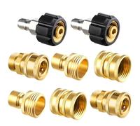 Twinkle Star Kit d'adaptateur pour nettoyeur haute pression M22 14 mm Quick Connect Pivotant à raccord rapide 3/8"