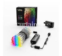 Twinkly Rideau lumineux Curtain 210 LED RGB+Blanc — App, Alexa/Google Home, IP44, 1,5×2,1 m