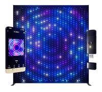Twinkly Lightwall 2.60x2.75m, Panneau LED Smart, Lumières LED Multicolores, Contrôle App, 20 Presets Personnalisables, Cadre Aluminium et Malette de Transport Inclus