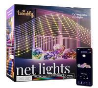 Twinkly Net Lights, Grille LED Flexible avec 260 LED RGB Mappables, Bande LED Extérieur et Intérieur, Lumières Smart, Compatible Alexa, Google Home, IP44, Contrôle App, Fil Transparent, 1.2m x 1.9m