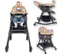 Twinky® Chaise Haute SWING - Chaise Haute Bébé 2 en 1 - Chaise de Salle à Manger & Poussette Pliable et Chaise Bébé pour la Table - Chaise Haute, Bébé