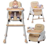 Twinky® Chaise Haute Bebe - Ensemble 2 en 1 Poussette - Chaise haute pliable & poussette pour bébés et tout-petits - Chaise bébé réglable, portable et compacte - Convient de 6 mois à 4-5 ans