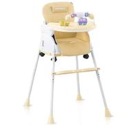 Twinky® Chaise haute bébé - Marron - Chaise haute pour enfant 2 en 1 - Chaise de salle à manger pliante, poussette - Chaise évolutive et chaise pour nouveau-né