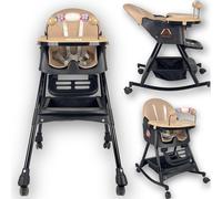 Twinky® Chaise Haute SWING - Chaise Haute Bébé 2 en 1 - Chaise de Salle à Manger & Poussette Pliable et Chaise Bébé pour la Table - Chaise Haute, Bébé