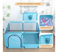Twinky® Parc Bébé Pliable - Parc De Jeux Avec 50 Balles De L'océan - Playpen Pour Enfant Multicolore