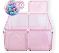 Twinky® Parc Bébé Pliable - Parc De Jeux Avec 50 Balles De L'océan - Playpen Pour Enfant Multicolore