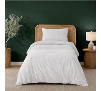Twinzen Housse De Couette 135x200 cm avec 1 Taie Oreiller 50x70 cm, Blanc - Parure de Lit 135x200 en Microfibre - Oeko-Tex