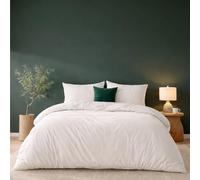 Twinzen - Housse de Couette 200x200 + 2 Taies Oreiller 50x70cm | Blanc · Microfibre Ultra Douce · Parure de Lit 140x190 · 3 Pièces · OEKO-TEX · Fermeture Éclair · Linge de Lit Adulte