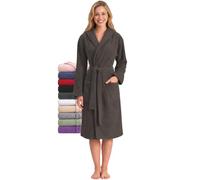 Twinzen - Peignoir de Bain Femme avec Capuche - 100% Coton Éponge | Tissu Confortable, Doux et Absorbant · Oeko-Tex · Robe de Chambre Sortie de Bain · Poches et Ceinture